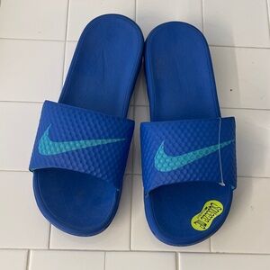 Nike Royal Blue Slide Sandals